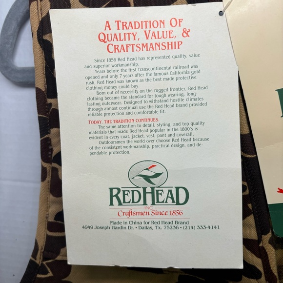 Blue Bill by Red Head 1980-90’s Duck Vest Size Medium - Picture 9 of 11